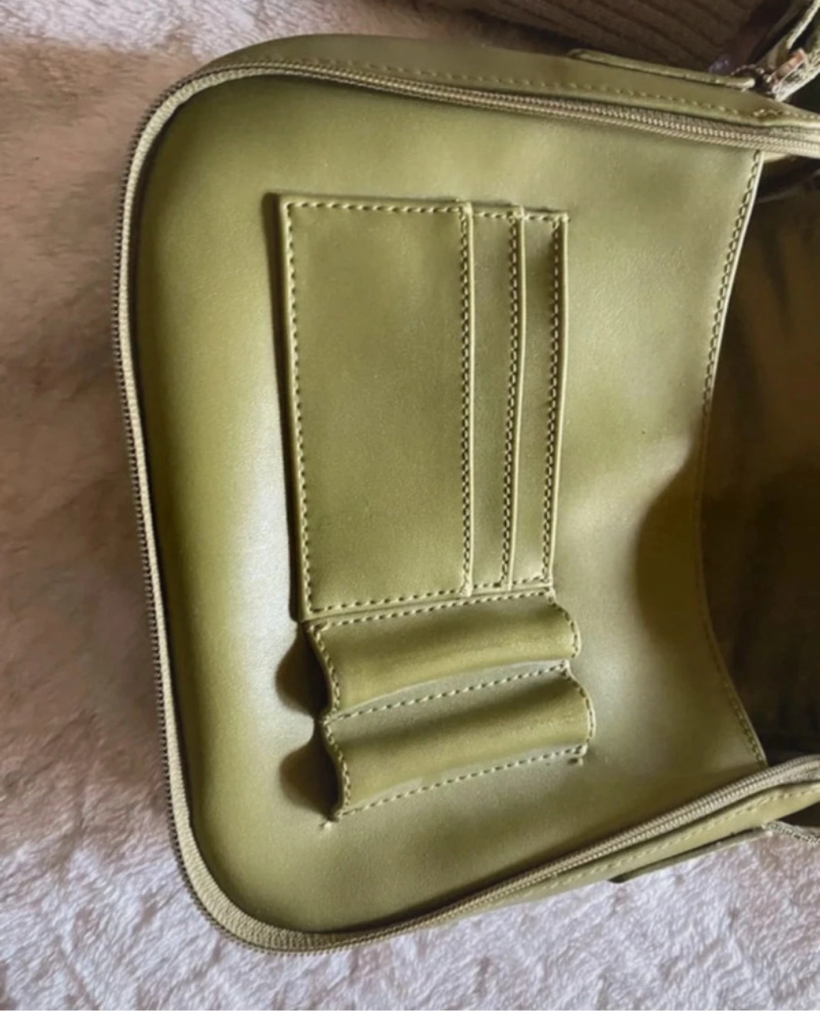Bolsa transversal Esprit cáqui vintage Y2K com vários bolsos estilo cargo na moda – photo 6